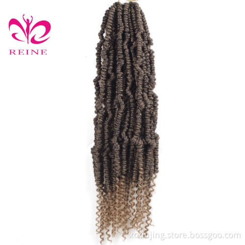 REINE 14inch spring twist hair Crochet Braids Most popular Small Crochet Braids  twist bomb twist crochet hair